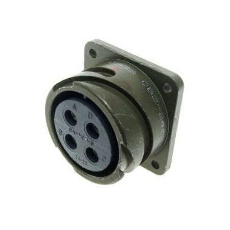 Itt Cannon CAB 4C 48 SKT RECP BOX CB22422SS